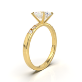 Pavé Frame 3,2,1 Yellow Gold