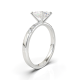 Pavé Frame 3,2,1 White Gold