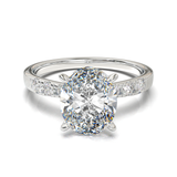 Pavé Frame 3,2,1 White Gold