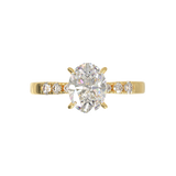 Pavé Frame 3,2,1 Yellow Gold