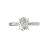 Pavé Frame 3,2,1 White Gold
