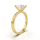 Pavé Frame 3,2,1 Yellow Gold