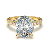 Pavé Frame 3,2,1 Yellow Gold