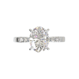 Pavé Frame 3,2,1 White Gold