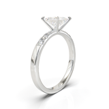 Pavé Frame 3,2,1 White Gold