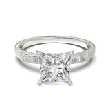 Pavé Frame 3,2,1 White Gold