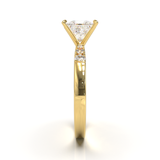 Pavé Frame 3,2,1 Yellow Gold