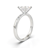 Pavé Frame 3,2,1 White Gold
