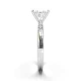 Pavé Frame 3,2,1 White Gold