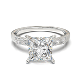 Pavé Frame 3,2,1 White Gold