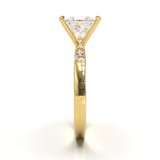Pavé Frame 3,2,1 Yellow Gold