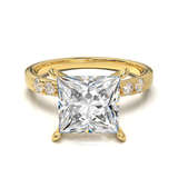 Pavé Frame 3,2,1 Yellow Gold