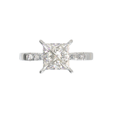 Pavé Frame 3,2,1 White Gold