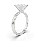 Pavé Frame 3,2,1 White Gold