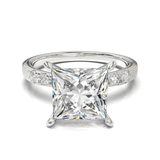Pavé Frame 3,2,1 White Gold