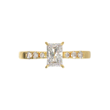 Pavé Frame 3,2,1 Yellow Gold