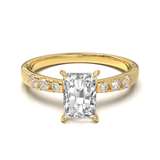 Pavé Frame 3,2,1 Yellow Gold