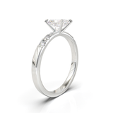 Pavé Frame 3,2,1 White Gold
