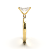 Pavé Frame 3,2,1 Yellow Gold