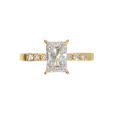 Pavé Frame 3,2,1 Yellow Gold