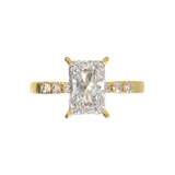 Pavé Frame 3,2,1 Yellow Gold
