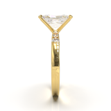 Pavé Frame 3,2,1 Yellow Gold