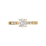 Pavé Frame 3,2,1 Yellow Gold