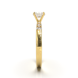 Pavé Frame 3,2,1 Yellow Gold