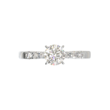 Pavé Frame 3,2,1 White Gold