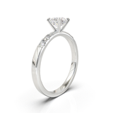 Pavé Frame 3,2,1 White Gold