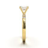 Pavé Frame 3,2,1 Yellow Gold