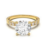 Pavé Frame 3,2,1 Yellow Gold