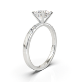 Pavé Frame 3,2,1 White Gold