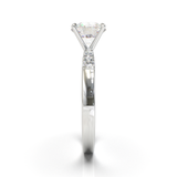 Pavé Frame 3,2,1 White Gold