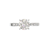 Pavé Frame 3,2,1 White Gold