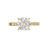 Pavé Frame 3,2,1 Yellow Gold