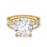 Pavé Frame 3,2,1 Yellow Gold