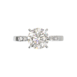 Pavé Frame 3,2,1 White Gold