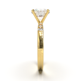 Pavé Frame 3,2,1 Yellow Gold