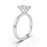 Pavé Frame 3,2,1 White Gold