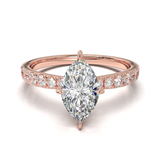 Pavé Frame 3,2,1 Rose Gold