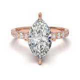 Pavé Frame 3,2,1 Rose Gold