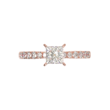 Pavé Frame 3,2,1 Rose Gold