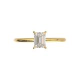 하프 라운드 솔리테어 프레임 1.8mm 옐로우 골드