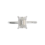 Anillo de compromiso Solitario Clásico con Diamante Emerald 1cts