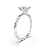Anillo de compromiso Solitario Clásico con Diamante Redondo 1cts