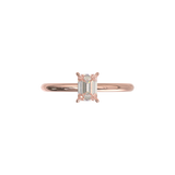 Montura Solitario Media Caña 1.8mm Oro Rosa