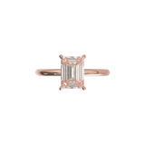 Montura Solitario Media Caña 1.8mm Oro Rosa