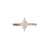 Montura Solitario Media Caña 1.8mm Oro Rosa