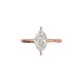 Montura Solitario Media Caña 1.8mm Oro Rosa